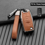 Automobilio raktų dėklo dangtelis, skirtas Volkswagen VW Golf 3 4 5 6 Mk4 Mk6 Passat B5 B6 B7 B8 Cc Polo Tiguan Mk2 Touran Jetta 6 Bora Mk6 juoda