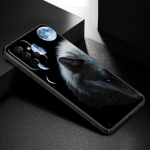 Moon Wolf Howl telefono dėklas, skirtas Samsung Galaxy A21 A30 A50 A52 S A13 A22 A32 A33 A53 A73 5G A11 A12 A31 A51 A70 A71 A72 dangtelis Samsung A11