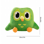 30 cm žalias pelėdos pliu&scaron;inis žaislų duetas Duo pliu&scaron;inis Pelėda animacinis animacinis filmas Pelėda lėlė mink&scaron;tas įdarytas gyvūnas vaikams gimtadienio dovana