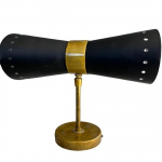 2 rinkinys Inspired Black & Brown Brass Diabolo Mid-Century sieninis &scaron;viestuvas | Modernus &scaron;viestuvas &scaron;ventinei virtuvei ir svetainei dekoruoti