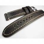 Laikrodžio apyrankė 18 19 20 21 22 24 mm retro pilka rankų darbo rie&scaron;o apyrankė Pirmos klasės karvės odos apyrankė Apyrankė Vyri&scaron;ki dirželiai TIKROS ODINIS diržas 18mm