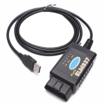 ELM327 sąsajos USB OBDII automatinis diagnostikos skaitytuvas su jungikliu