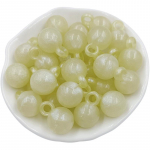 Auk&scaron;tos kokybės Arcilo spalvos rankų darbo Bowknot Rabbit DIY papuo&scaron;alų priedai Apvalūs pakabukai Fluorescenciniai Kūrybiniai Plok&scaron;ti Meilės Karoliukai Medžiaga Mada Round Pendant geltona