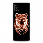 Tiger neon Leopard telefono dėklas, skirtas OnePlus 10 9 Pro 9T 10R 9R 9RT 8T 8 7 6T 7T Nord 2T CE 2 5G N200 N10 N100 mink&scaron;tas silikoninis dangtelis OnePlus 8 Pro