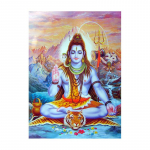 Spaudiniai &Scaron;iuolaikiniai sienų meno kūriniai Modulinis paveikslas Namų dekoras Abstraktus Indija Buda Hindu Gods Lord Shiva Portretas Tapyba Plakatai 21x30cm No Framed