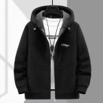 Rudens žiemos storas vaikinas 190 kg 12xl 11XL 10XL pastorintas vilnonis paltas vyri&scaron;kam madingam riebiam gobtuvui plius dydžio &scaron;ilta vilnonė striukė 12XL juoda