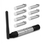 DMX512 8PCS siųstuvo imtuvo rinkinys ne&scaron;iojamas 2.4G ISM belaidis vakarėliui DJ Show Club Disco KTV US