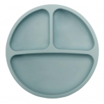 Kūdikių stalo įrankių tinklelio pertvaros Maisto klasės mink&scaron;tas, auk&scaron;tai temperatūrai atsparus silikoninis siurbimo puodelis Kūdikių stalo įrankių dubuo valgomojo priedai dangaus mėlyna spalva