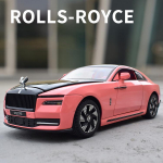 1/24 Rolls-Royce Spectre žaislinis automobilio modelis, lydinio liejinys su garso &scaron;viesos modeliavimo skale, atitraukiama atgal Modeliai Automobiliai Žaislai berniukams Dovanos rožinė