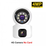 Mini 4G belaidė dvigubo objektyvo naktinio matymo vidinis kūdikio monitorius AI Human Detect Video Camara V380 Pro CCTV Apsauga 4MP 4G Cam