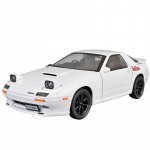 1/32 Mazda RX7 Initial D Miniatiūrinis Diecast RX-7 Žaislinis automobilio modelis Garso ir &scaron;viesos atidaromos durelės Kolekcija Dovana vaikams berniukui geltona