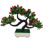 Dirbtinių gėlių medžių augalų vazoniniai bonsai sodo vakarėlio staliniai baldai