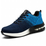 Darbiniai batai su oro pagalvėlėmis Plieniniai pir&scaron;tai Apsauginiai batai Vyrams Apsauginiai batai Nepramu&scaron;ami darbiniai sportbačiai Lengvi konstrukciniai batai 45 mėlyna