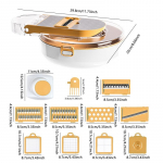Daržovių pjaustyklė 9 viename Daugiafunkcinis daržovių pjaustytuvas namų virtuvės bulvių pjaustyklei ir daržovių trintuvui