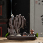 &bdquo;Backflow&ldquo; smilkalų degiklis &bdquo;Creative Keramic Desktop&ldquo; dekoratyvinė aromaterapinė viryklė nuo vėjo atsparus smilkalų laikiklis