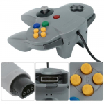 Wired Manette de jeu Gaming Contr&ocirc;leur pour Nintendo 64 N64 System -gris