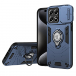 KEYSION Atsparus smūgiams dėklas, skirtas Xiaomi 14T Pro 5G, silikoninis + kompiuterinio fotoaparato objektyvo apsauginis žiedas, telefono dangtelis, skirtas Xiaomi 14T 5G for Xiaomi 14T mėlyna