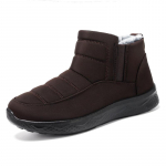 Madingi Nauji Vyri&scaron;ki Sniego Batai Žieminiai Vilnos Stori Tėčio Medvilniniai Batai Juodi Vandeniui Atsparūs Ankle Boots Vyrams Lauko &Scaron;ilti Vyri&scaron;ki Medvilniniai Batai 39 ruda