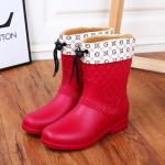 Miaoguan Lietaus Batai Moterims Brodiniai Batai Guminiai Batai Wellingtonai Pliu&scaron;iniai &Scaron;ilti Žieminiai Moteri&scaron;ki Guminiai Batai Lietaus Batai Moterims Lietaus Batai Sniego Batai 36