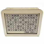 Taupyklė, taupyklė, medinė taupyklė, daugkartinio naudojimo taupyklė su taupymo tikslu ir skaičiais, padedančiais taupyti