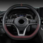 Automobilio vairo dangtis, skirtas Nissan X-Trail Qashqai March Serena Micra Kicks 2017-2019 Altima Teana 2019 Automobilių priedai vyno raudonos spalvos