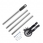 Rotacinis vejos kra&scaron;tų pjovimo įrankis su nerūdijančio plieno rankena, ne&scaron;iojamas ir patvarus vejos žoliapjovė &scaron;aligatviams