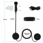 NAUJAS Motociklo &Scaron;almo Ausinė Bluetooth 5.3 Belaidis Laisvų Rankų Skambučių Rinkinys Stereo Raiteliui Važiuojant MP3 Muzikos Grotuvas Moto Ausinė juoda