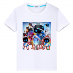 Žaidimas Astro Bot marginti mar&scaron;kinėliai vaiki&scaron;kam berniukui 10 metų 100% medvilnės anime Trumpi y2k vienetiniai Kawaii Tops Animaciniai mar&scaron;kinėliai mergaičių drabužiai 130