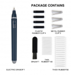 Reguliuojamas elektrinis trintukas, skirtas eskizų pie&scaron;imui trinti ra&scaron;ymui su guminiais užpildais Elektrinis guminis ra&scaron;iklis, mokyklinis pie&scaron;tuko trintukas