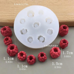 Rožės Forma Laukinės Bra&scaron;kės Imitacija Vaisių Silikoninė Forma &Scaron;okoladui Keptam Pyragui Aromaterapinei Žvakei