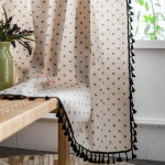 Bohemi&scaron;kos užuolaidos kaimi&scaron;kos gėlėtos užuolaidos sodybos kaimi&scaron;kos langų užuolaidos miegamojo svetainei virtuvei Boho užuolaidų dekoracijos 1 panel W132cmXH45cm