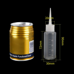 5 vnt 40/100 ml plastikinio skaidraus antgalio aplikatoriaus buteliuko suspaudžiamas buteliukas, tinkamas amatams Meno klijai Daugiafunkcis užpildomas tu&scaron;čias 40ML 5PCS