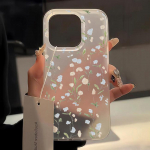 Mobiliųjų telefonų dėklai, skirti iPhone 11 13 15 Pro Max 12 14 Pro Max Case iPhone 16 15 Plus 13 Pro 12 Matinio tekstūros dažytos animacinės gėlės iPhone 11 balta