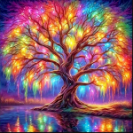 Pilnas deimantinis dažymas medis, naujienos, 2024 m., deimantinės mozaikos peizažo, cirkonio paveikslėlių rankdarbių rinkinys Full Round 30x30CM