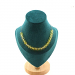 Pierres et Min&eacute;raux. Collier 20 perles Citrine 8 mm. Chaine en acier inoxydable Collier femmes, hommes. Taille personnalisable.