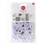 Papier patch plante - Or & violet - 30 x 42 cm