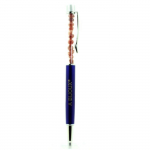 Pierres et Min&eacute;raux. Stylo min&eacute;raux Rubis du Br&eacute;sil. Couleur Bleu marine.