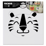 Pochoir superposable - T&ecirc;te de tigre