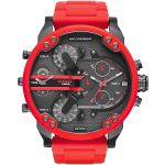 Diesel DZ7370 p. &bdquo;Daddy 2.0 Chronograph Red&ldquo; nerūdijančio plieno vyri&scaron;kas laikrodis i&scaron; plieno