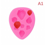 3D Mini Bra&scaron;kių Silikono Fondant Formelės Uogos &Scaron;okoladinis Fondant Saldainių Formelės