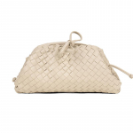 2023 m. Pavasario/Vasaros Crossbody Klostyta Debesies Koldūnų Rankinė &ndash; Rankinė, Peties Ir Pažasties Stiliai 37&times;8&times;22cm pilk&scaron;vai balta