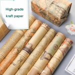 10 vnt./partija Puok&scaron;tės Gėlės Auk&scaron;tos klasės Popierius Retro Kraft Pakavimo Popierius Gimtadienio Dovanų Dėžutė Festivalis Rankų darbo Medžiaga Vir&scaron;elis Laikra&scaron;tis mixed 10pcs