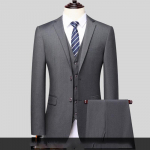 Dviejų sagų kostiumas vyrams (kostiumas + kelnės) Gražus Slim-fit Verslo Profesionalus Darbo Formalus Dviejų dalių Komplektas XS-6XL L
