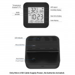 Skaitmeninis termometras higrometras IR nuotolinio valdymo pultas i&scaron;manus WiFi temperatūros drėgmės monitorius orui