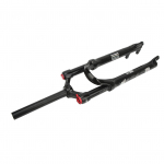 26 colių dviračio pakabos &scaron;akė kalnų dviračio priekinė &scaron;akė tiesi vairo rankena užrakinama juodas vamzdis