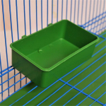 Daugiafunkcinis Creative Green Food Tray Parrot Baththb Animal Cage du&scaron;o dėžutė