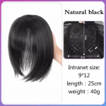 PAGEUP Sintetiniai 3D kirpčiukai 25 cm nematomi besiūliai plaukams oro kirpčiukai vir&scaron; galvos Natūralūs nematomi, didinantys plaukų apimtį T1B/613