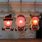 Christmas Ornaments Christmas Wooden Luminous Pendant Children's Gifts Christmas Tree Pendant deer