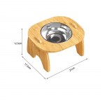 Mediniai pakelti &scaron;uniuko katės dubenėliai su stovu, reguliuojami pakelti katės maisto vandens dubenėlių laikikliai, triu&scaron;io lesyklėlė mažiems vidutiniams augintiniams