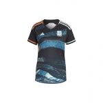 Adidas Argentinos moteri&scaron;ki i&scaron;vykos V formos i&scaron;kirptės trumpomis rankovėmis futbolo mar&scaron;kinėliai Moteri&scaron;ki vir&scaron;utiniai drabužiai Juodi HT4228 M